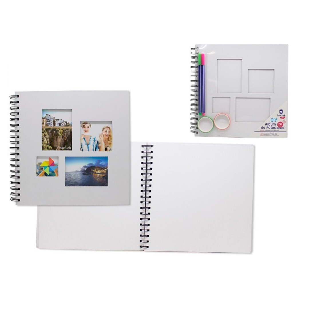 ALBUM FOTOS CON TAPA 329979 25X25CM 20 HOJAS