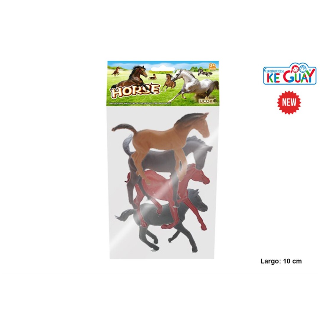 ANIMALES CABALLOS 62316 4PCS 13X24CM