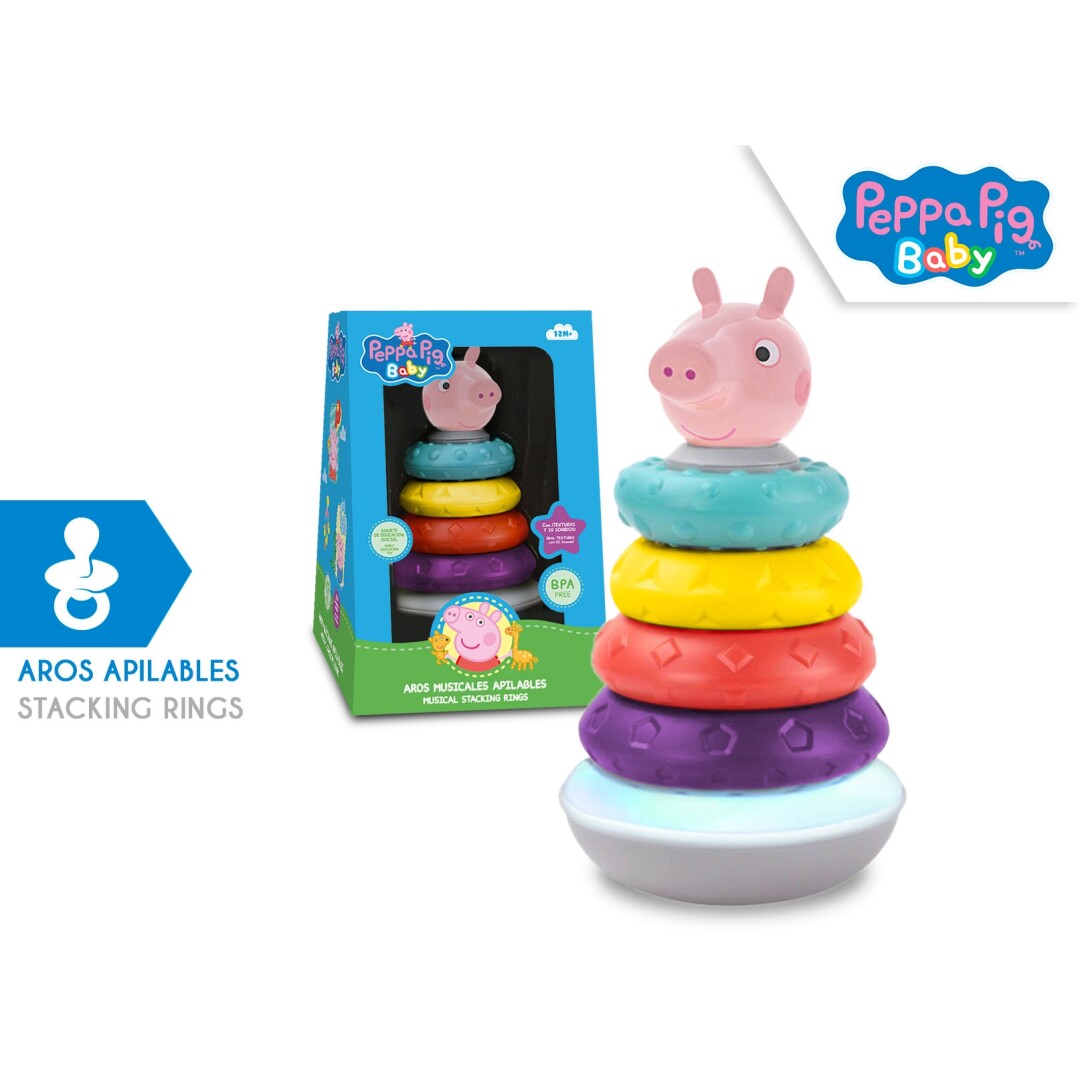 AROS APILABLES PP17088 CON SONIDOS PEPPA PIG