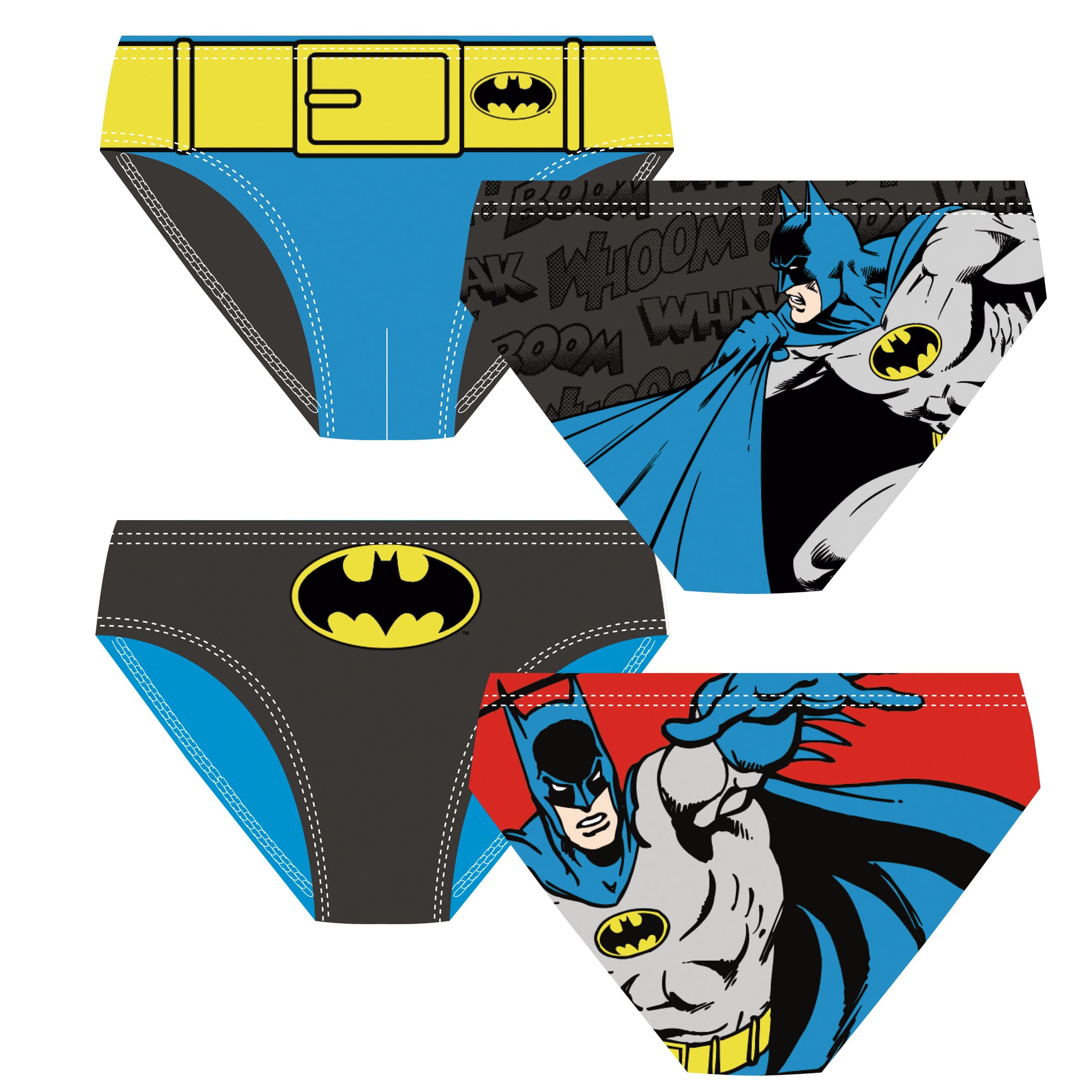 BAÑADOR SLIP BATMAN BT15974 4-6-8**