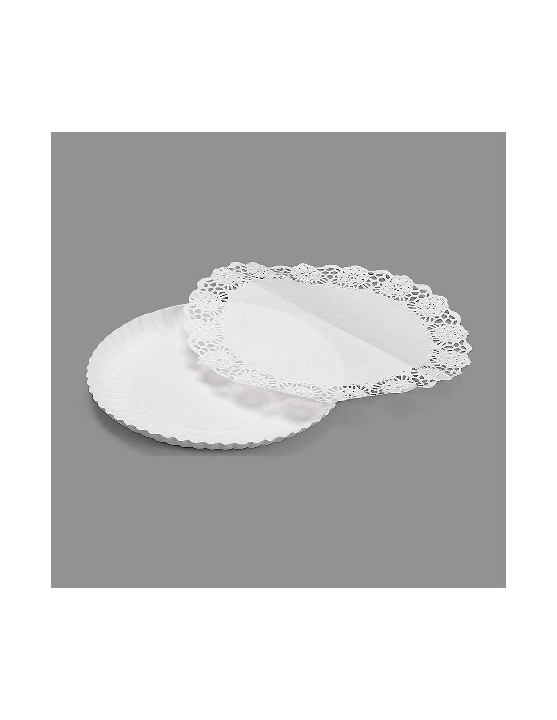 BANDEJA REDONDA 355600 SET 3 UDS + BLONDA BLANCA 21CM
