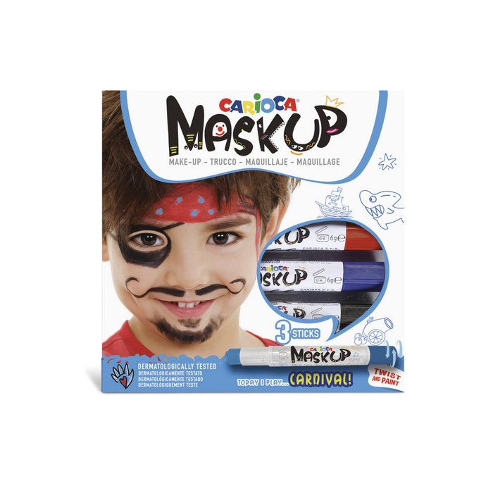 BARRA 3UDS MAQULLAJE 43050 CARNAVAL MASK UP