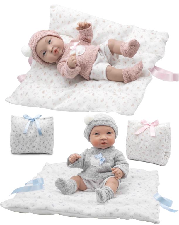 BEBE 3602 CON MANTA Y CAMBIADOR 35CM