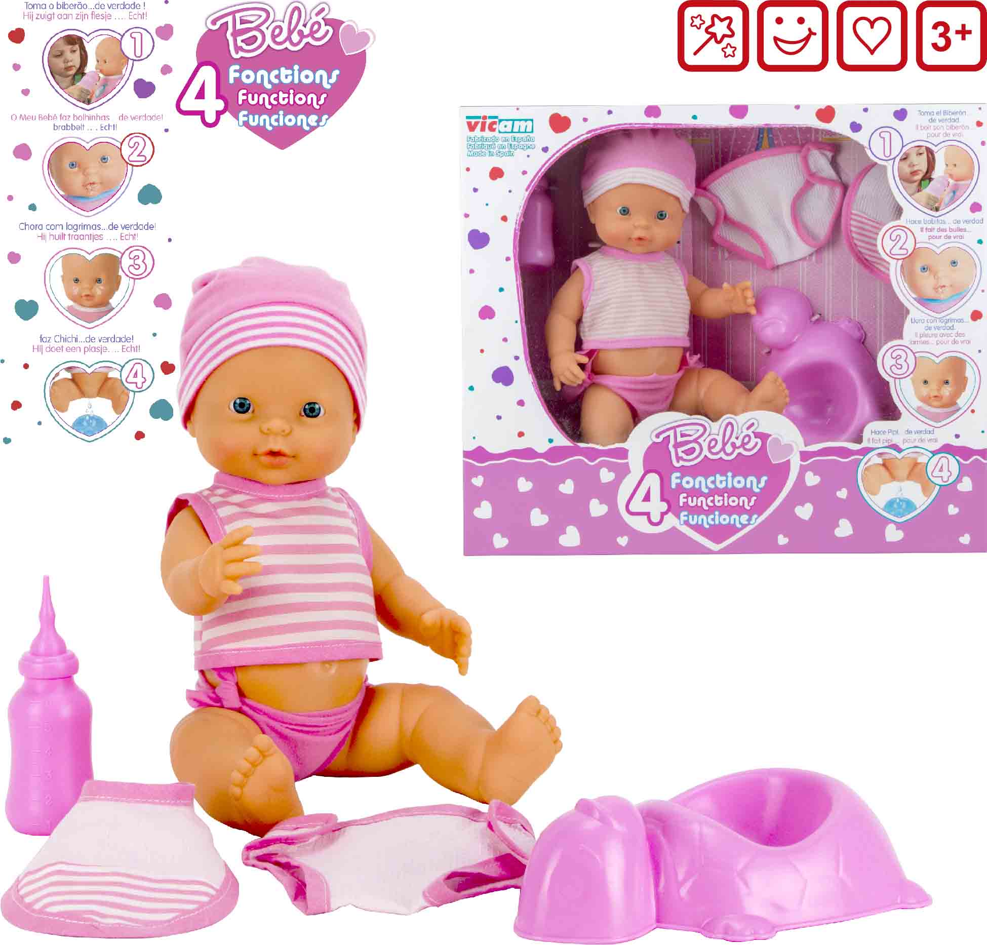 BEBE 4 FUNCIONES + ACCESORIOS REF. 311 (DESCATALOGADO)**