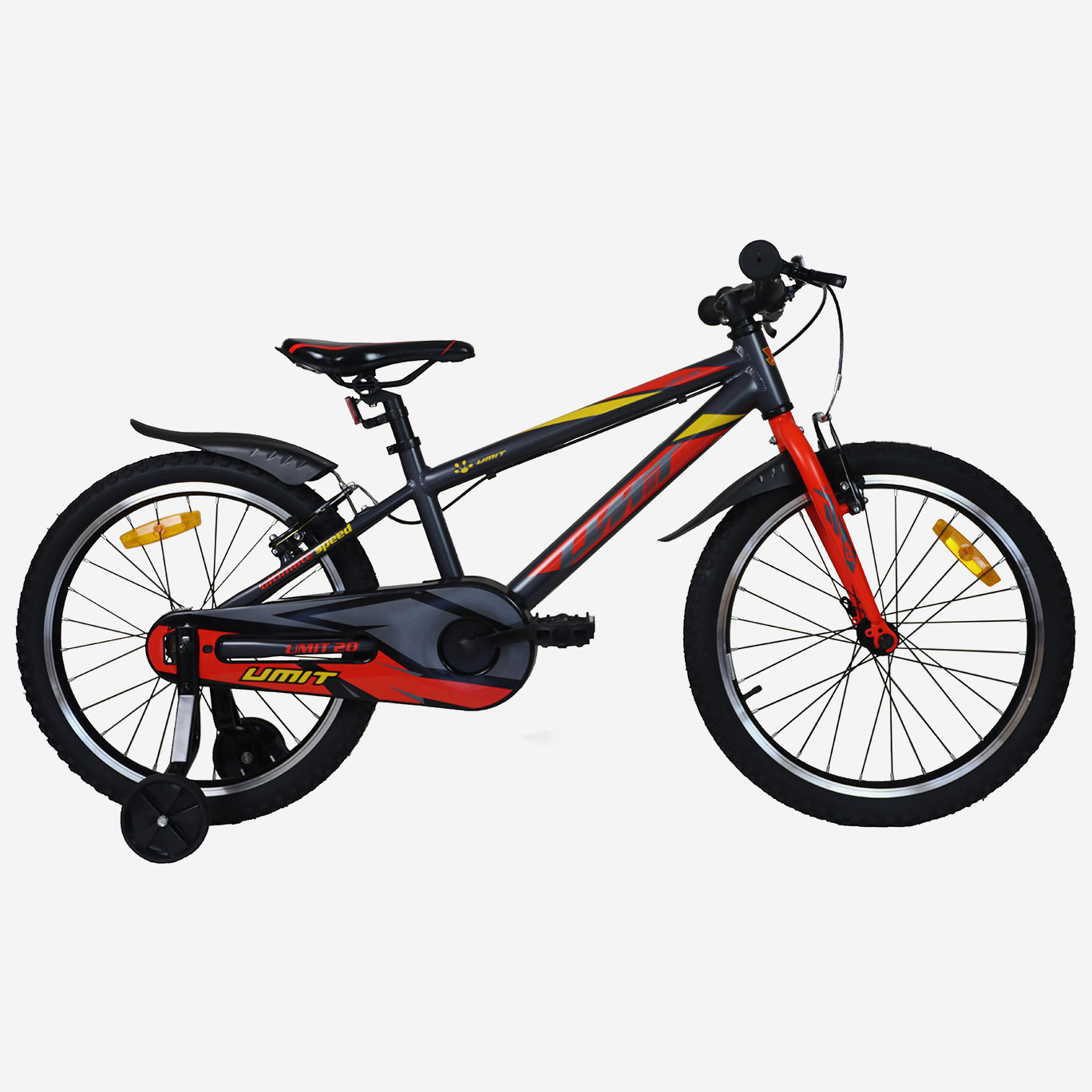 BICICLETA 20" UMIT ALUMINIO 2021A-81 GRIS ROJA