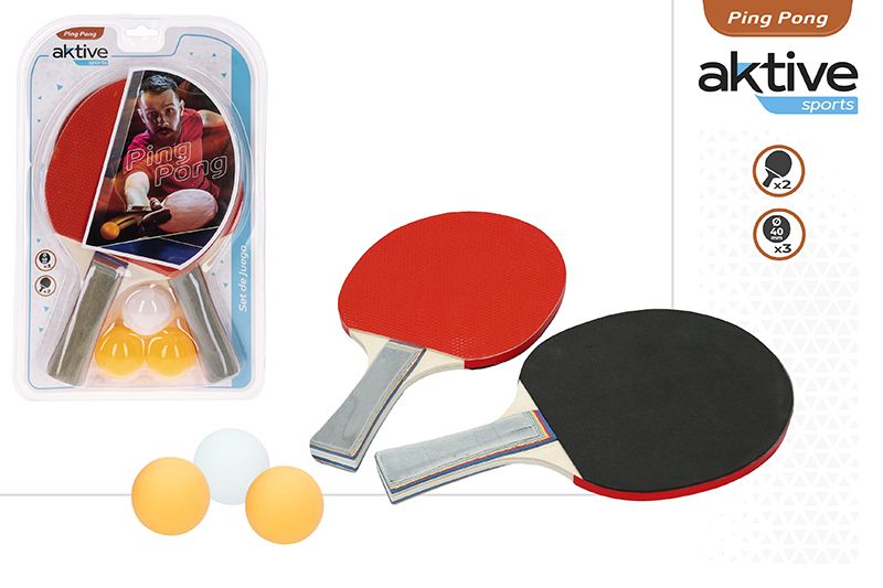 BLISTER 2 RAQUETAS PING PONG 54047