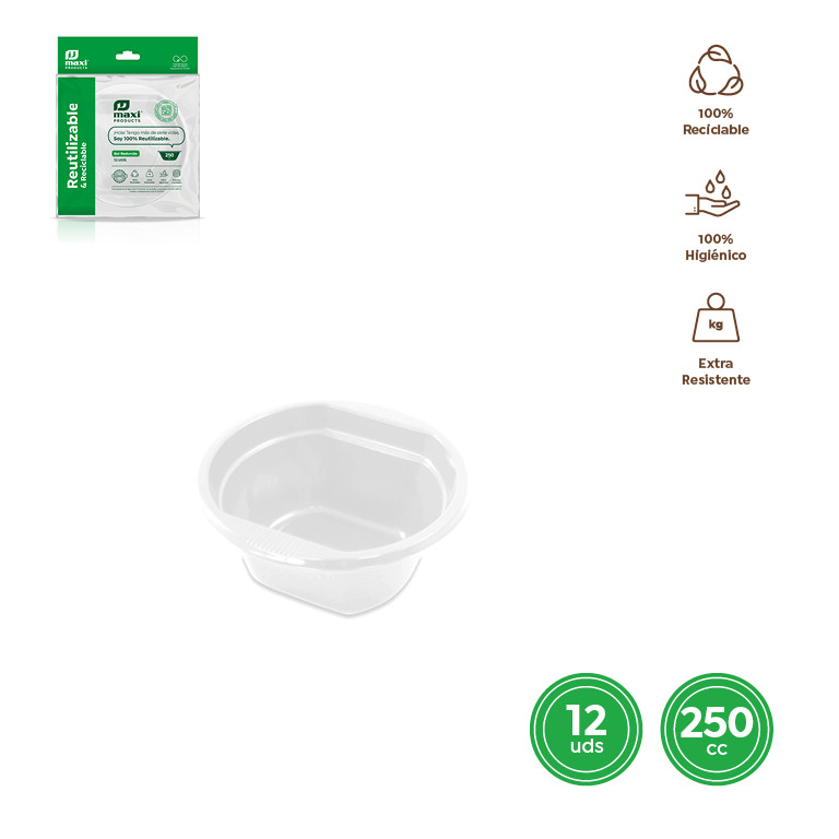 BOL REDONDO 1051R APERITIVOS BLANCO 250CC SET 12UDS