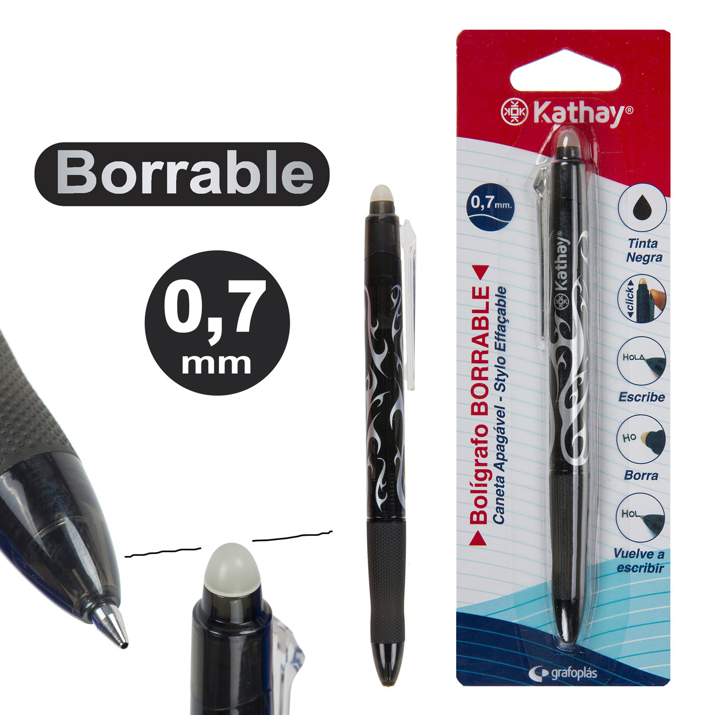 BOLI 86200010 GEL BORRABLE NEGRO