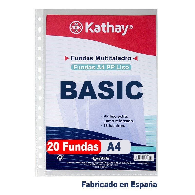 BOLSA 20F PP A4 STD 11 TAL KATHAY 86556200