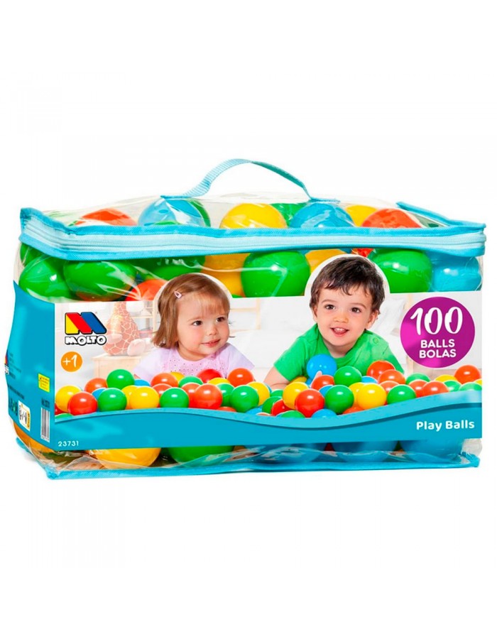 BOLSA CON 100 BOLAS DE COLORES 23731