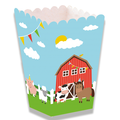 CAJA ALTA CV21845 FARM ANIMALS 5X5X12CM