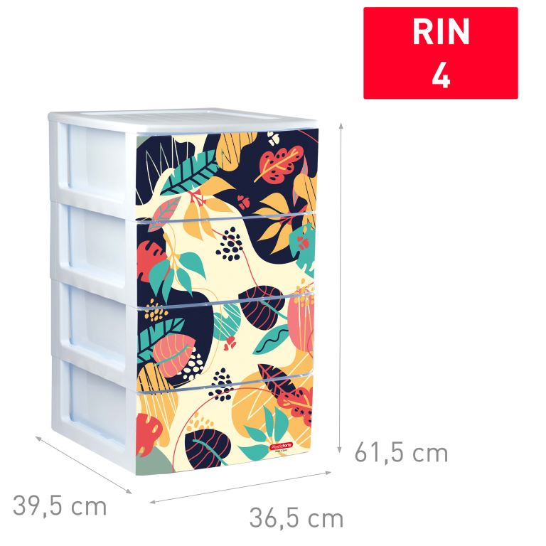 CAJONERA 119278U RIN 4 CAJONES BL TROPICAL