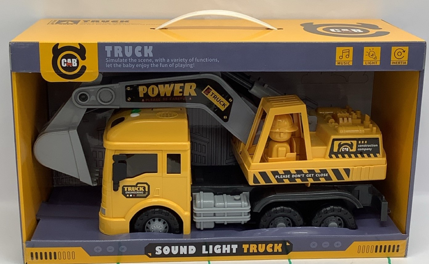 CAMION GRUA 1496 CON LUZ Y SONIDO FRICCION 42CM