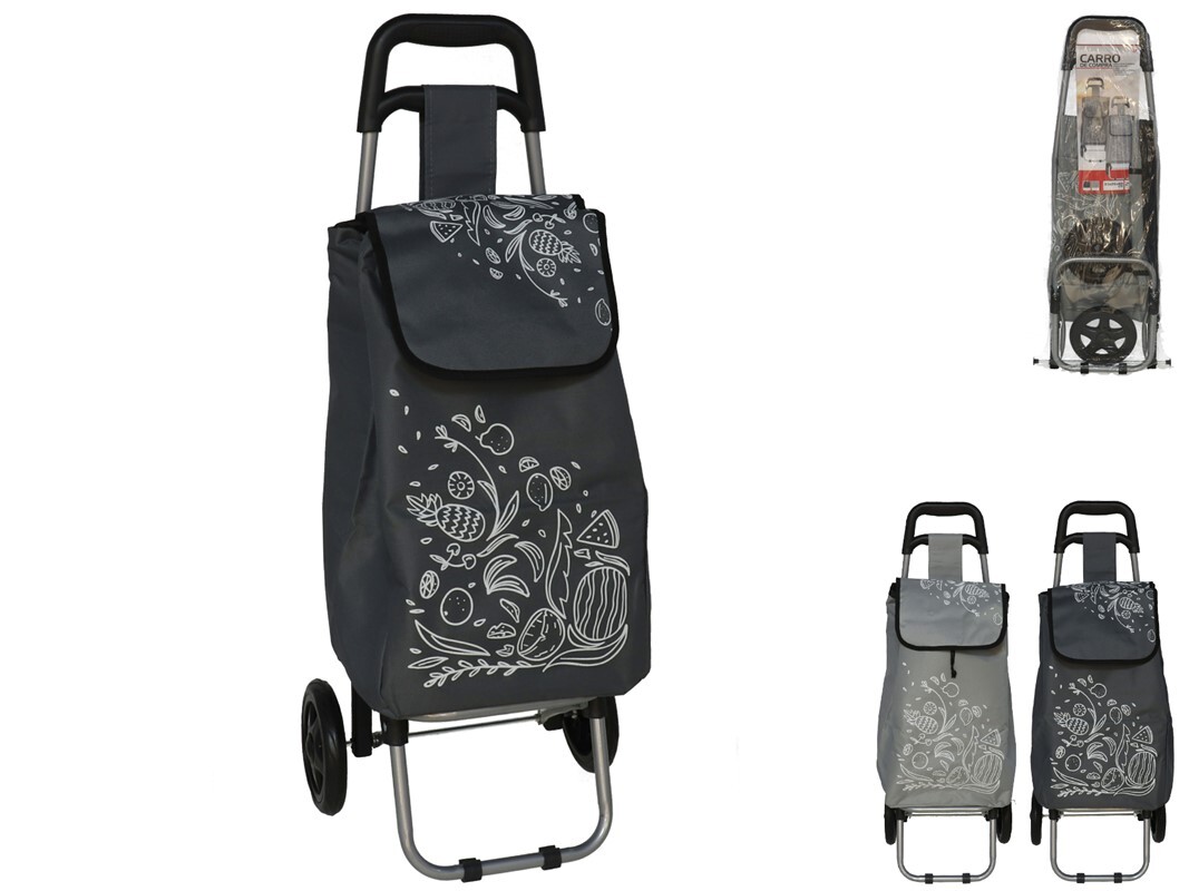 CARRO COMPRAS 35X26X88CM 2STD
