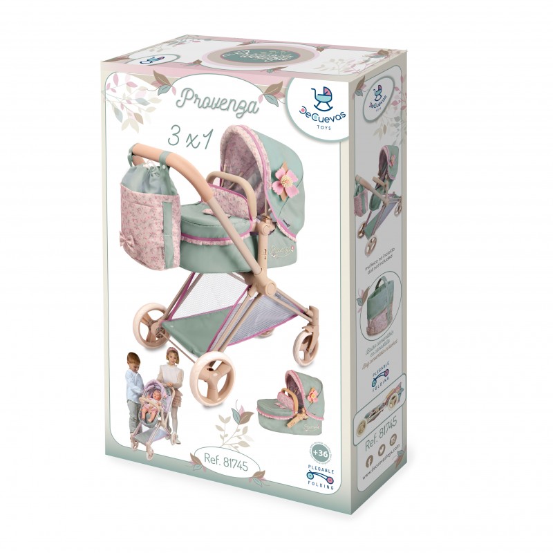 CARRO DE MUÑECA 81745 3X1 PLEGABLE 73X65X38CM