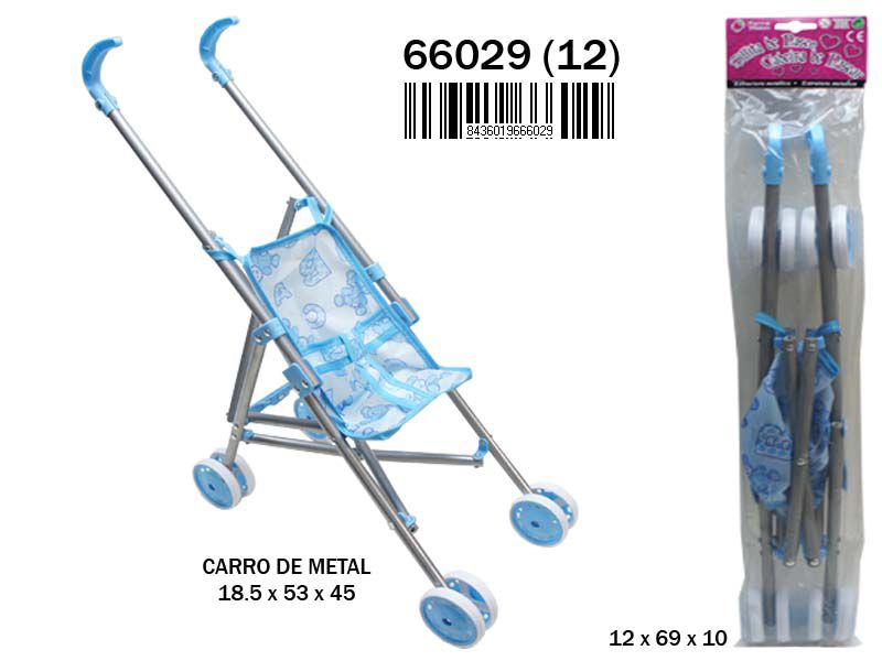 CARRO METAL AZUL 66029