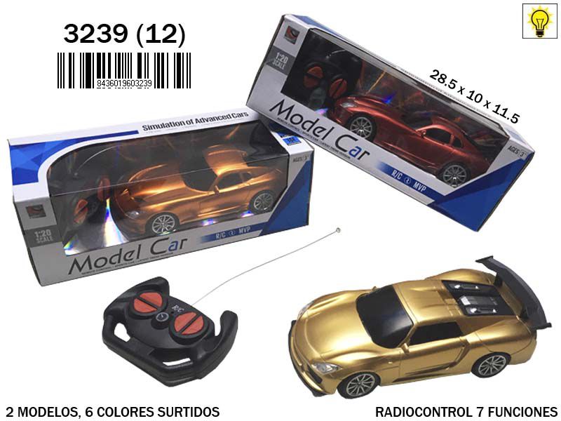 COCHE 3239 RC C/LUZ 2 STD