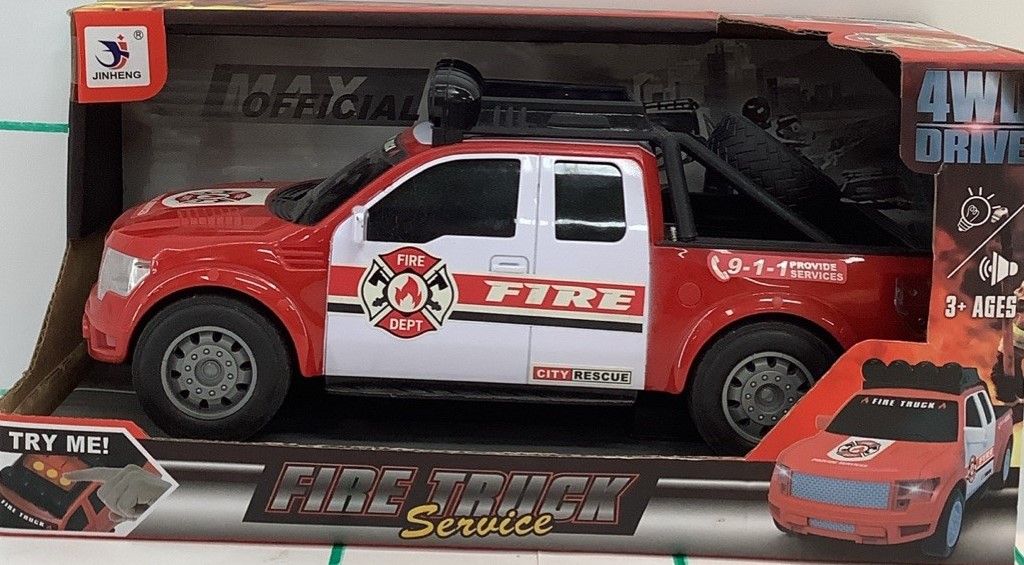 COCHE 4X4 BOMBEROS FRICCION 1653