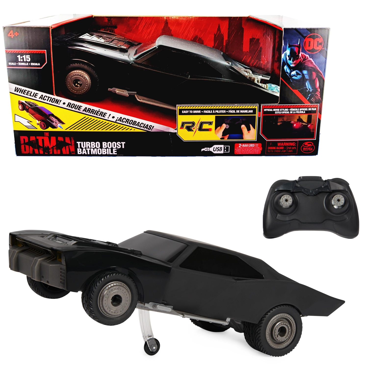 COCHE BATMAN MOVIE TURBO 4886061300 BATMOBILE