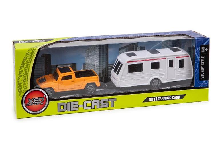 COCHE CON REMOLQUE 39-889390 CARAVANA METAL