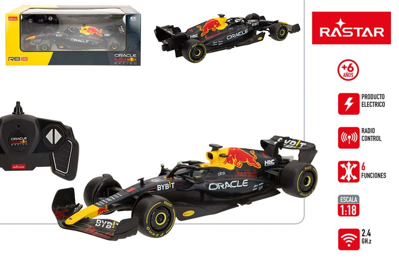 COCHE F1 41287 RED BULL ORACLE 1:18 RASTAR RC