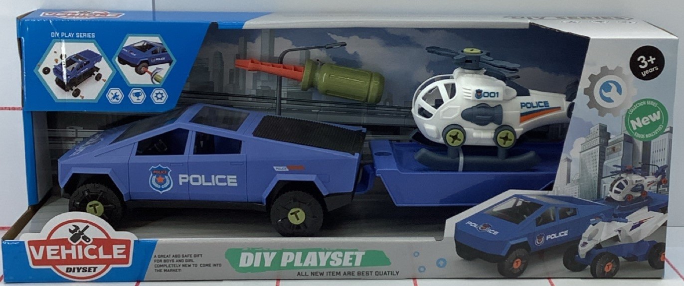 COCHE POLICIA CON HELICOPTERO 1723