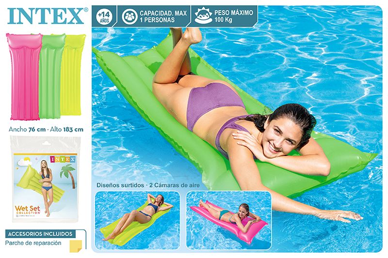 COLCHONETA 59717 HINCHABLE NEON