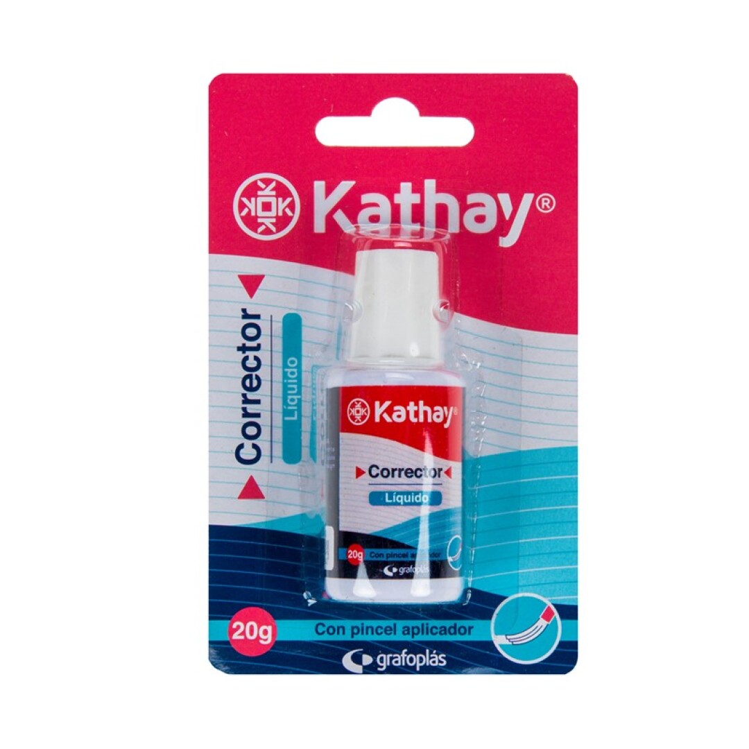 CORRECTOR LIQUIDO 86030100 20GR KATHAY