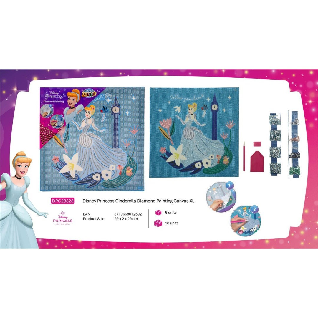CREA PRINCESAS CENICIENTA DIAMANTE DPC23323