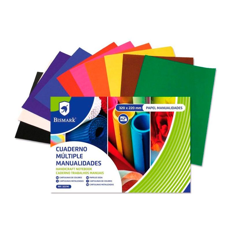 CUADERNO MULTIPLE MANUALIDADES BLOCK 322741 42H 22X33CM