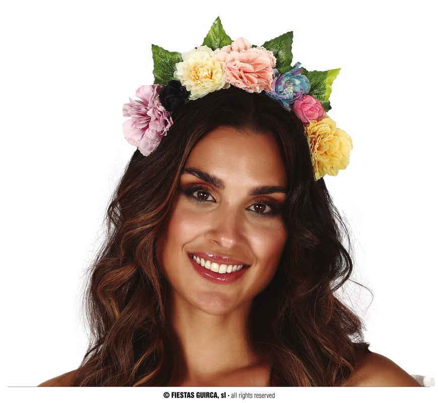 DIADEMA 17969 FLORES MULTICOLOR