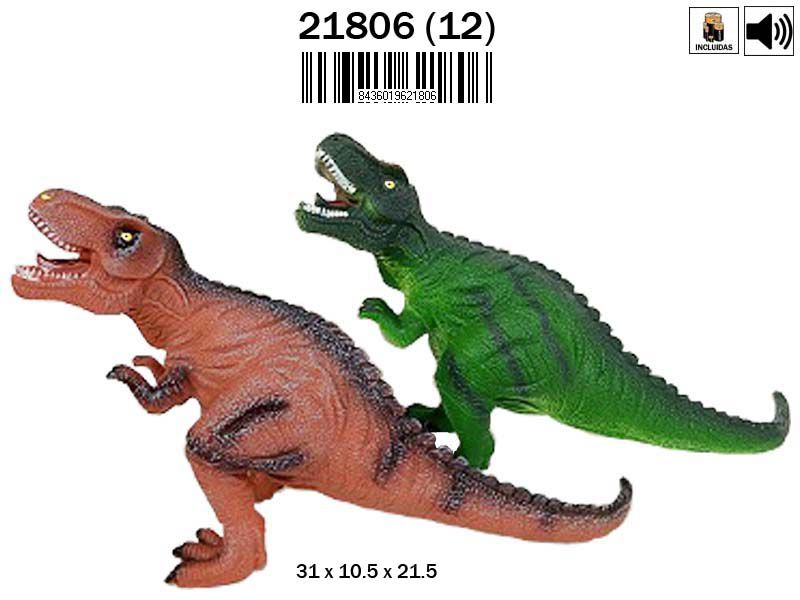 DINOSAURIO 21806 TYRANNOSAURUS REX C/SONIDO 2 COL