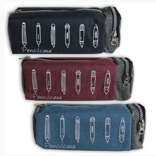 ESTUCHE A7898 2 CREMALLERAS 22X5X6.6CM