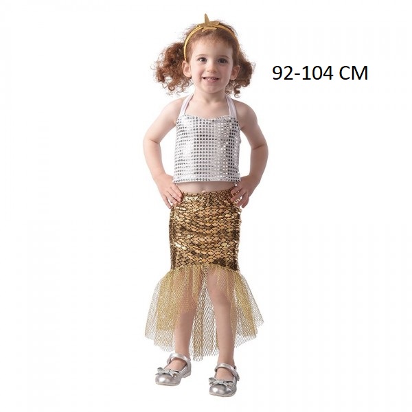 FALDA 92719 XS SIRENA NIÑA