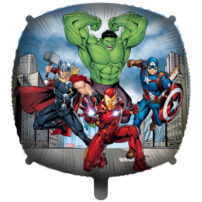 GLOBO FOIL 94994 AVENGERS CUADRADO 18/46CM**