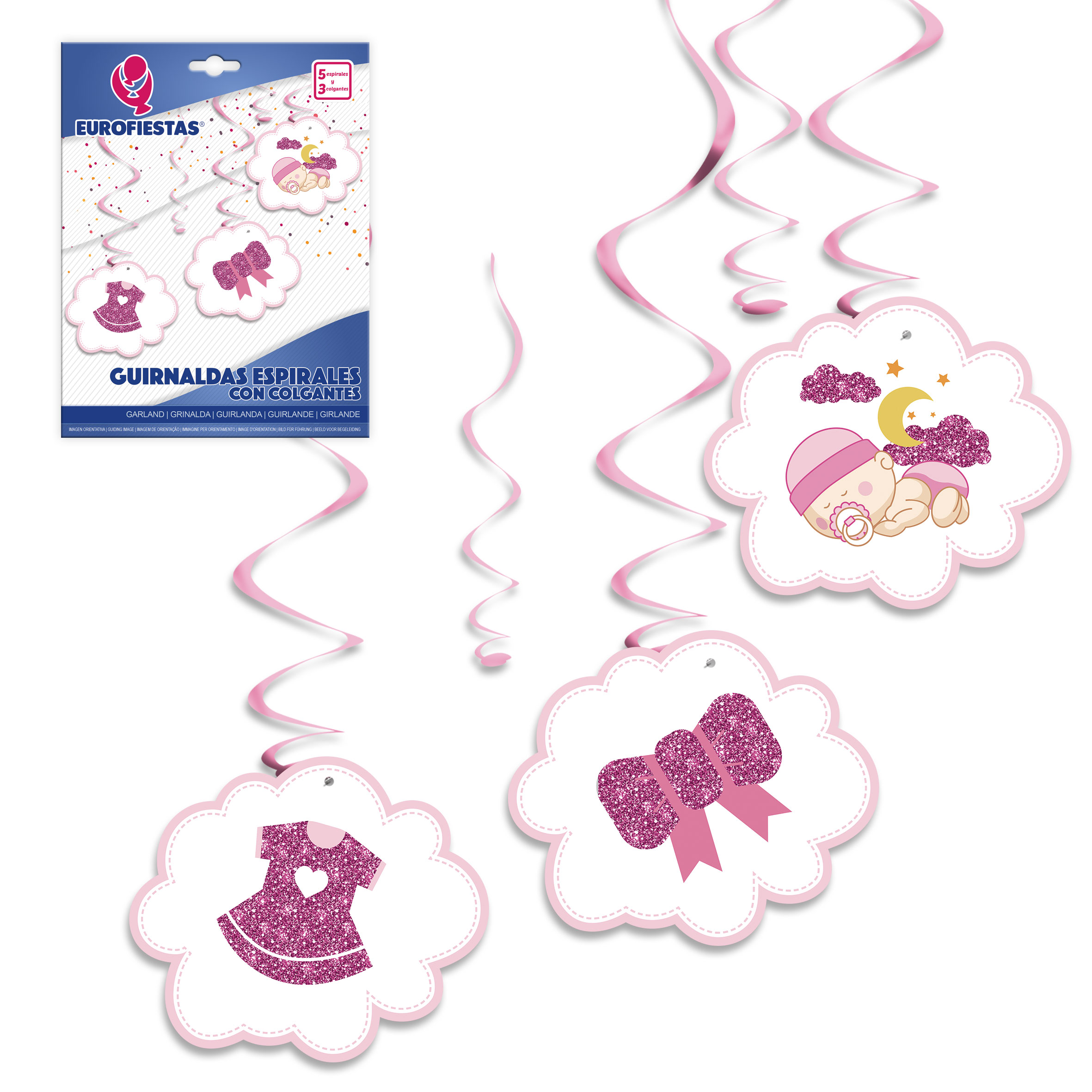 GUIRNALDA 22705 ESPIRAL BEBE ROSA