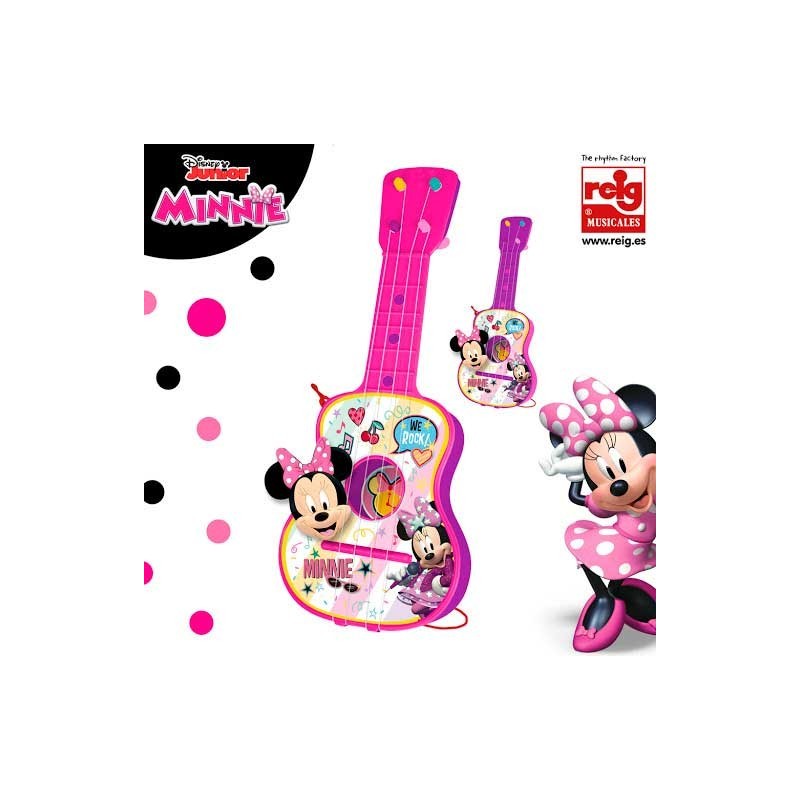 GUITARRA 4 CUERDAS 5545 EN ESTUCHE MINNIE*