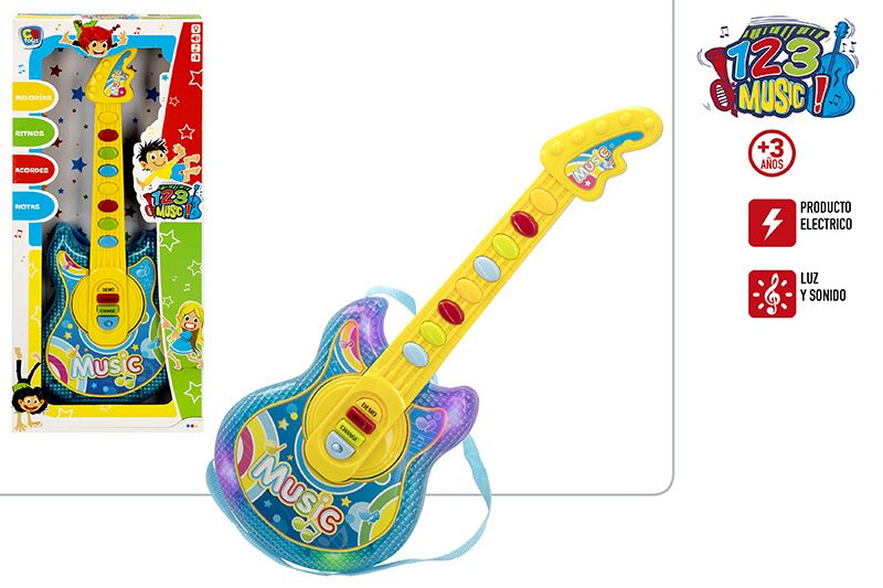 GUITARRA CON LUZ Y SONIDO 46840