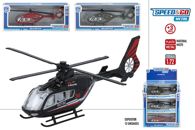 HELICOPTERO METAL 43404