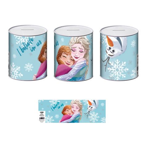 HUCHA METAL WD15603 10X10X12CM FROZEN
