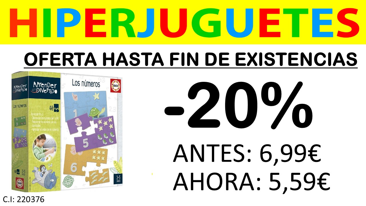 JUEGO 18695 LOS NUMEROS