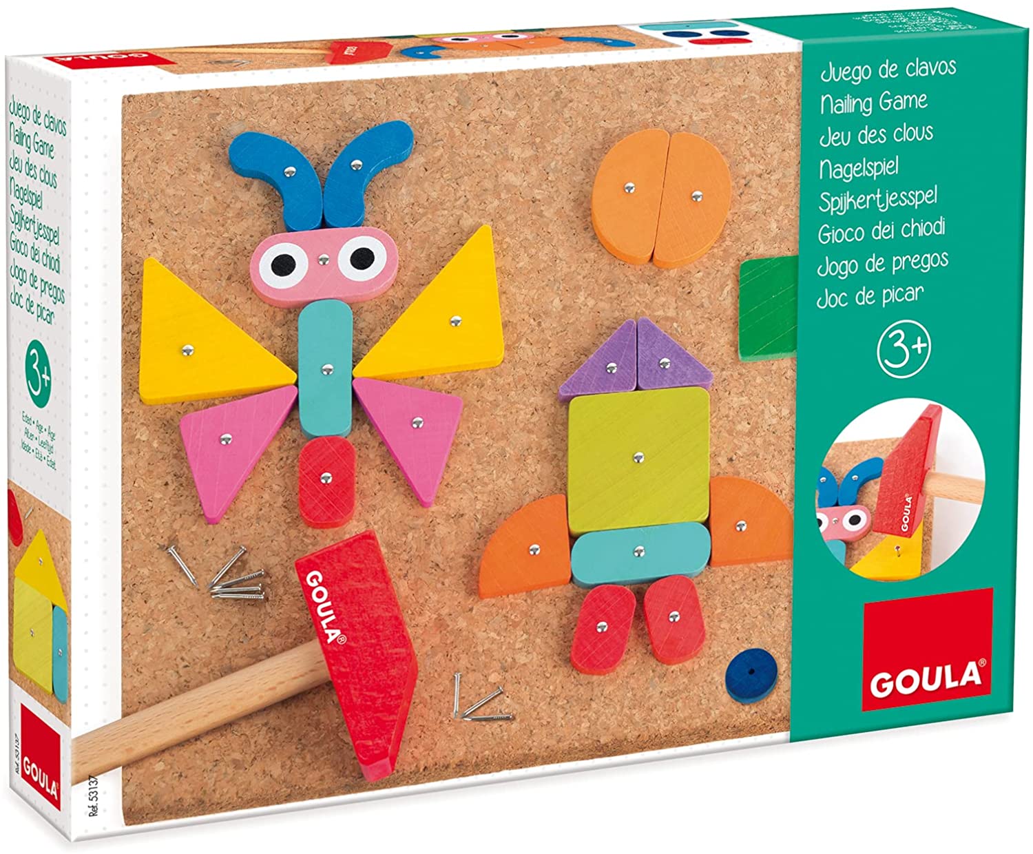 JUEGO 53137 DE CLAVOS MADERA**