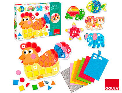 JUEGO 53149 DIDACTICO ANIMAL STICKERS FOAM**