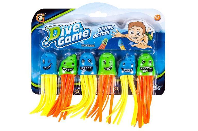 JUEGO 6 PULPOS BUCAR FONDO DEL AGUA 03-2323