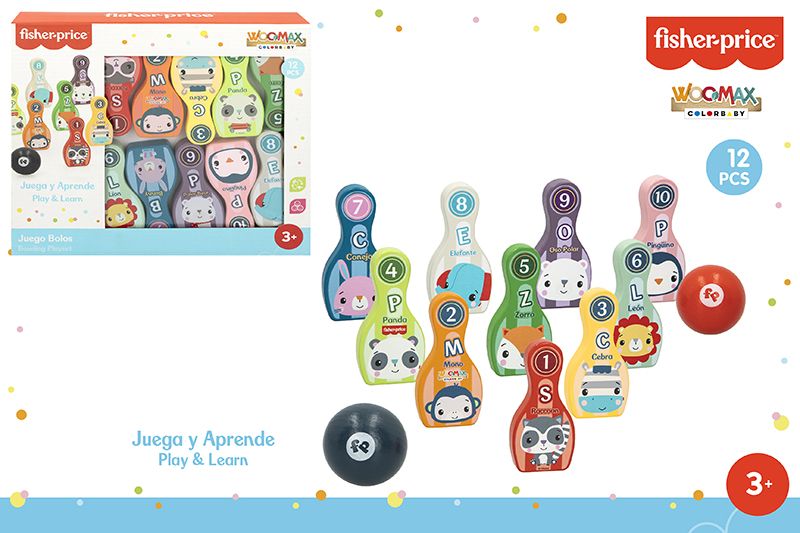 JUEGO BOLOS MADERA 48815 FISHER PRICE*