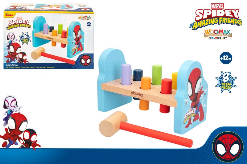 JUEGO MARTILLO MADERA 48756 SPIDEY*