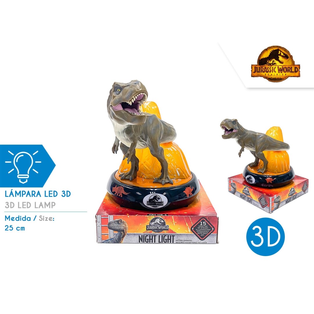 LAMPARA 3D JP00002 JURASSIC WORLD**