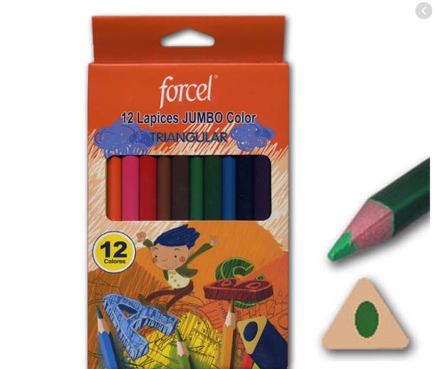 LAPICES 9907 DE COLORES X12 TRIANGULAR JUMBO