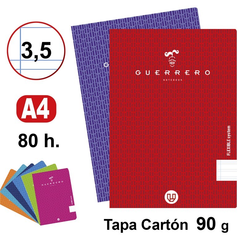 LIBRETA GRAPA T.BLDA GUERR A4 48H 90G P3,5 SUR 88421499