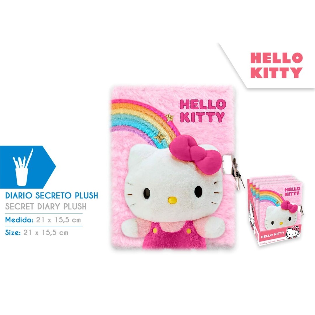 LIBRETA PLUSH HELLO KITTY HK50140